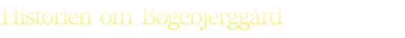 Historien  om  Bøgebjerggård
