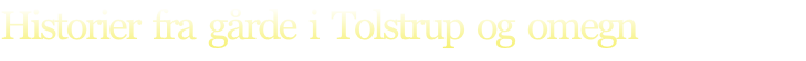 Historier  fra  gårde  i  Tolstrup  og  omegn
